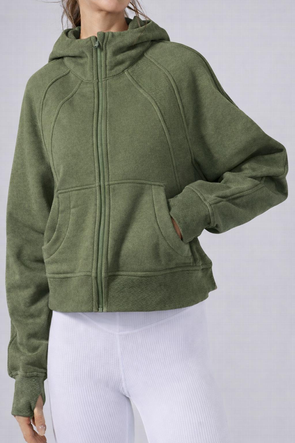Owlpha Ultra Soft Comfortable Everyday  Zip Hoodie for Women image 4